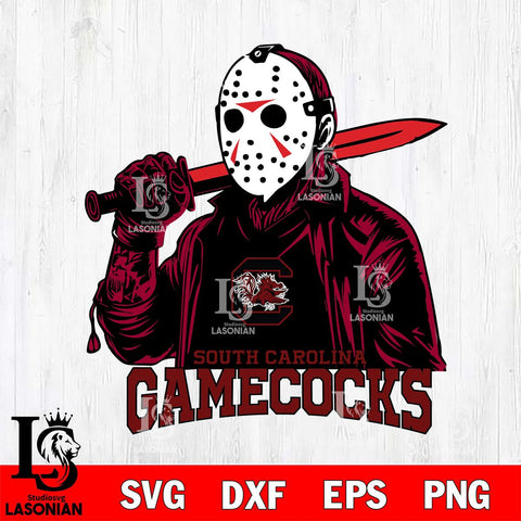 South Carolina Gamecocks Jason Voorhees Horror 12 Svg Eps Dxf Png File, NCAA svg, Digital Download, Instant Download