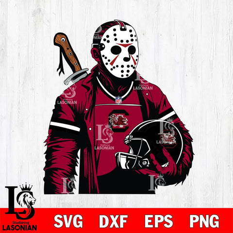 South Carolina Gamecocks Jason Voorhees Horror 2 Svg Eps Dxf Png File, NCAA svg, Digital Download, Instant Download
