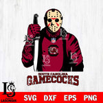 South Carolina Gamecocks Jason Voorhees Horror 3 Svg Eps Dxf Png File, NCAA svg, Digital Download, Instant Download