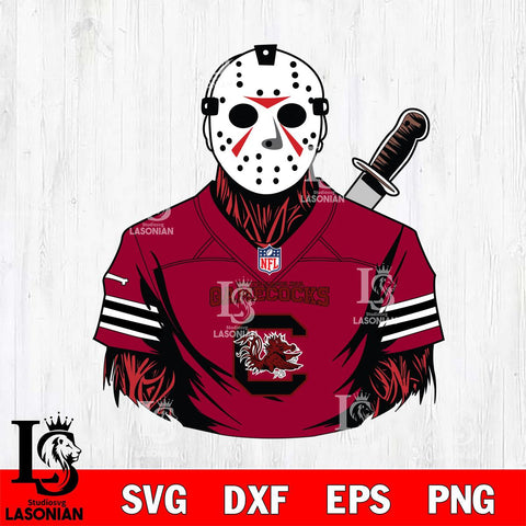 South Carolina Gamecocks Jason Voorhees Horror 4 Svg Eps Dxf Png File, NCAA svg, Digital Download, Instant Download