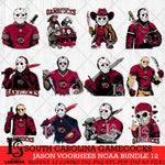 South Carolina Gamecocks Jason Voorhees Horror Bundle 12 SVG Eps Dxf Png File, bundle NCAA svg, Digital Download, Instant Download