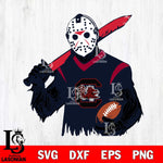 South Carolina Gamecocks Jason Voorhees Horror Halloween 2 Svg Eps Dxf Png File, NCAA svg, Digital Download, Instant Download