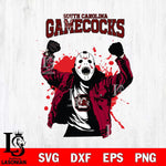 South Carolina Gamecocks Jason Voorhees Horror Halloween 3 Svg Eps Dxf Png File, NCAA svg, Digital Download, Instant Download