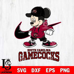 South Carolina Gamecocks Mickey Mouse NIKE, Svg Eps Dxf Png File, Digital Download