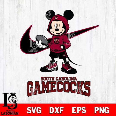 South Carolina Gamecocks Mikey Mouse Disney NIKE, Svg Eps Dxf Png File, Digital Download