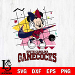 South Carolina Gamecocks Minnie Mouse Dancing SVG DXF EPS PNG FILE, NCAA File Cut,Digital Download,Instant Download