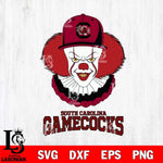 South Carolina Gamecocks Pennywise Horror Sport 4 Svg Eps Dxf Png File, Digital Download