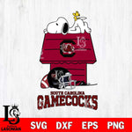 South Carolina Gamecocks Snoopy Chill Football SVG DXF EPS PNG FILE,Snoopy File Cut, NCAA Digital Download,Instant Download,Christmas Silhouette