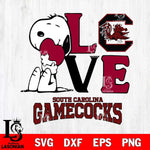 South Carolina Gamecocks Snoopy Sport 10 Svg Eps Dxf Png File, Digital Download