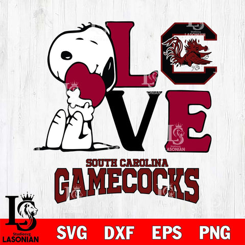 South Carolina Gamecocks Snoopy Sport 10 Svg Eps Dxf Png File, Digital Download