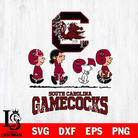 South Carolina Gamecocks Snoopy Sport 12 Svg Eps Dxf Png File, Digital Download