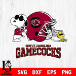 South Carolina Gamecocks Snoopy Sport 2 Svg Eps Dxf Png File, Digital Download