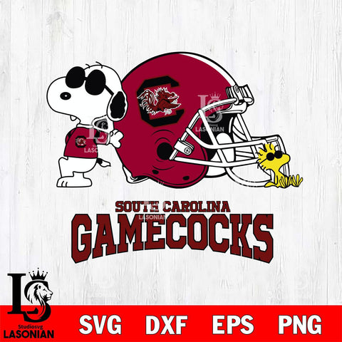 South Carolina Gamecocks Snoopy Sport 2 Svg Eps Dxf Png File, Digital Download