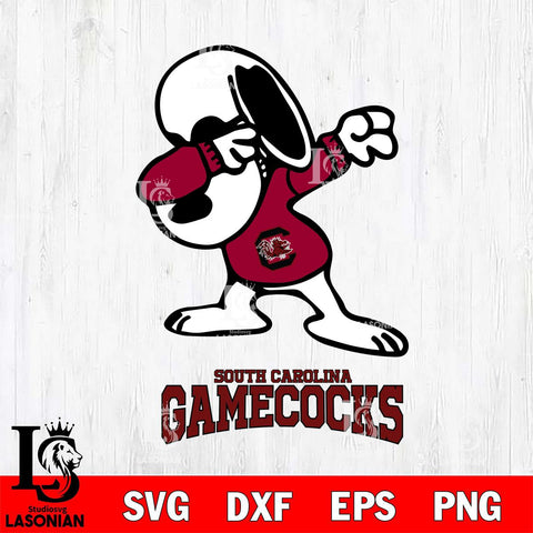 South Carolina Gamecocks Snoopy Sport 3 Svg Eps Dxf Png File, Digital Download