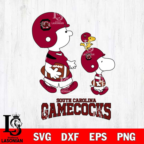 South Carolina Gamecocks Snoopy Sport Svg Eps Dxf Png File, Digital Download