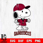 South Carolina Gamecocks Snoopy football SVG DXF EPS PNG FILE,Snoopy File Cut, NCAA Digital Download,Instant Download,Christmas Silhouette