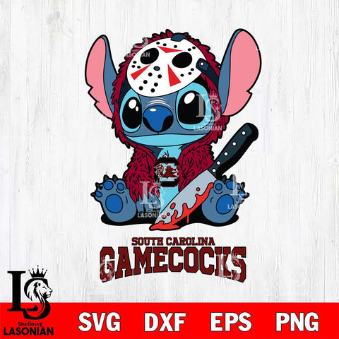 South Carolina Gamecocks Stitch Jason Voorhees Svg Eps Dxf Png File, NCAA svg, Digital Download, Instant Download