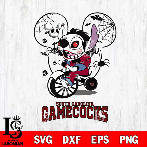 South Carolina Gamecocks Stitch Jigsaws Halloween Svg Eps Dxf Png File, Digital Download, Instant Download