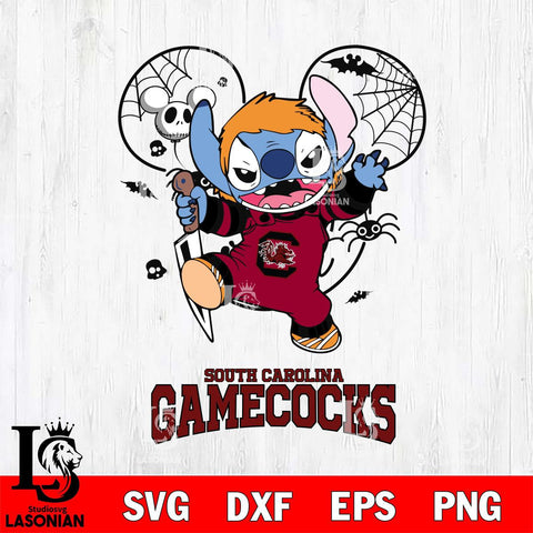 South Carolina Gamecocks Stitch Michael Halloween Svg Eps Dxf Png File, Digital Download, Instant Download