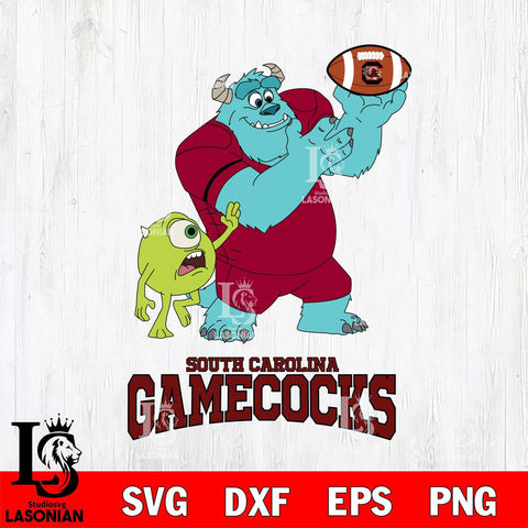 South Carolina Gamecocks Sully & Mike Football Cricut,Christmas SVG DXF EPS PNG FILE, NCAA Digital Download,Instant Download, Silhouette