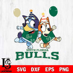 South Florida Bulls Bluey & Bingo 2 Svg Eps Dxf Png File, NCAA svg, Digital Download, Instant Download