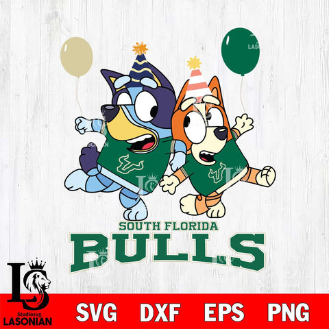 South Florida Bulls Bluey & Bingo 2 Svg Eps Dxf Png File, NCAA svg, Digital Download, Instant Download