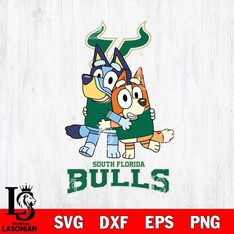 South Florida Bulls Bluey & Bingo 3 Svg Eps Dxf Png File, NCAA svg, Digital Download, Instant Download
