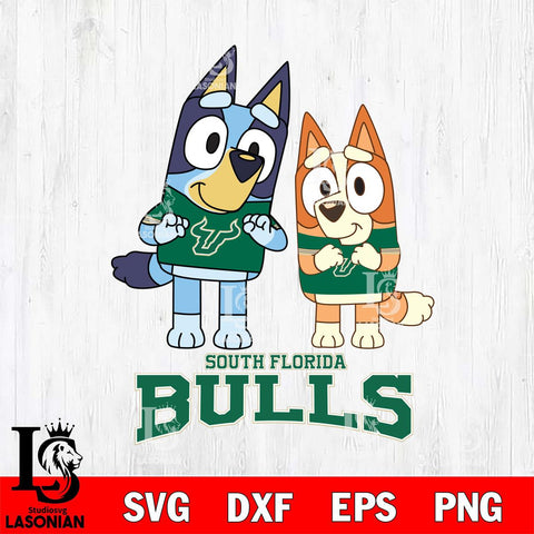 South Florida Bulls Bluey & Bingo 6 Svg Eps Dxf Png File, NCAA svg, Digital Download, Instant Download