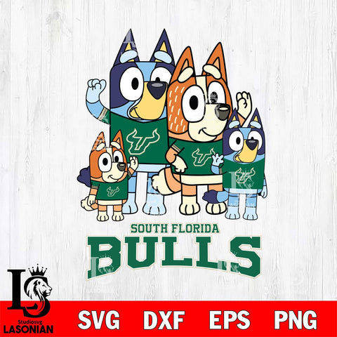 South Florida Bulls Bluey & Bingo 7 Svg Eps Dxf Png File, NCAA svg, Digital Download, Instant Download