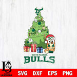 South Florida Bulls Bluey Chilli Christmas Tree Svg Eps Dxf Png File, Digital Download