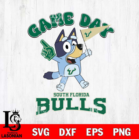 South Florida Bulls Bluey Game Day Svg Eps Dxf Png File, Digital Download, Instant Download