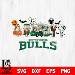 South Florida Bulls Bluey Halloween Svg Eps Dxf Png File, Digital Download, Instant Download