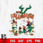South Florida Bulls Bluey Halloween Family Svg Eps Dxf Png File, Digital Download, Instant Download