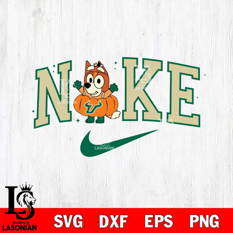 South Florida Bulls Bluey Halloween Nike NCAA Svg Eps Dxf Png File, Digital Download, Instant Download