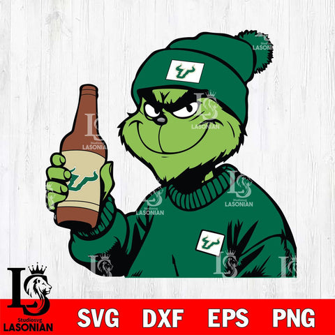 South Florida Bulls Boujee Grinch 5 Svg Eps Dxf Png File, Digital Download, Instant Download