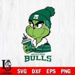 South Florida Bulls Boujee Grinch Christmas Cut Files Cricut, Svg Dxf Eps Png file, Digital download , Silhouette