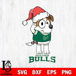 South Florida Bulls Christmas Bluey Jack Sport Cut Files,Bluey Cricut,Christmas Svg , Bluey svg , Digital Download, dxf eps png pdf file