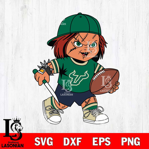 South Florida Bulls Chucky Horror 10 Svg Eps Dxf Png File, NCAA svg, Digital Download, Instant Download
