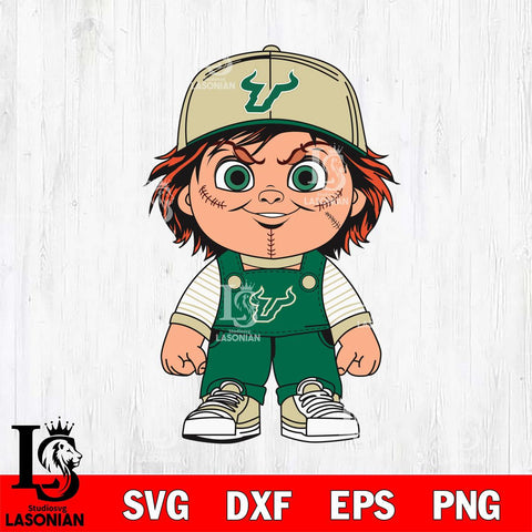 South Florida Bulls Chucky Horror Svg Eps Dxf Png File, NCAA svg, Digital Download, Instant Download