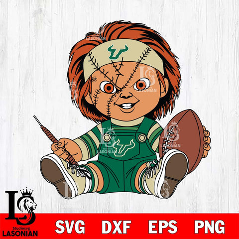 South Florida Bulls Chucky Horror 9 Svg Eps Dxf Png File, NCAA svg, Digital Download, Instant Download