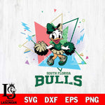 South Florida Bulls Cute Daisy Duck Cheerleader SVG DXF EPS PNG FILE, NCAA File Cut,Digital Download,Instant Download
