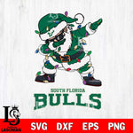 South Florida Bulls Dabbing Santa Claus Ugly Christmas Svg dxf eps png pdf file,NCAA svg,Digital Download,Cricut file