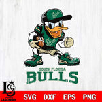 South Florida Bulls Donal Duck Disney, Svg Eps Dxf Png File, Digital Download