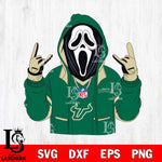 South Florida Bulls Ghostface Scream Football Halloween Svg Eps Dxf Png File, NCAA svg, Digital Download, Instant Download