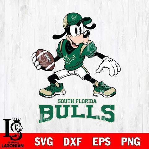 South Florida Bulls Goofy Disney, Svg Eps Dxf Png File, Digital Download