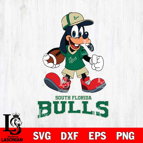 South Florida Bulls Goofy Football Player SVG DXF EPS PNG FILE,NCAA svg ,Football Digital Download,Instant Download, Silhouette