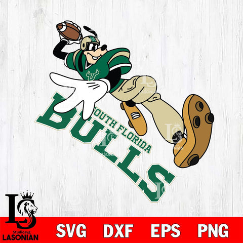 South Florida Bulls Goofy rugby player SVG DXF EPS PNG FILE,NCAA svg ,Football Digital Download,Instant Download, Silhouette