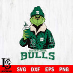 South Florida Bulls Grinch Christmas Cut Files Cricut, Svg Dxf Eps Png file, Digital download , Silhouette
