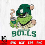 South Florida Bulls Grinch Cofffe Hoodie Cut Files Cricut, Svg Dxf Eps Png file, Digital download , Silhouette