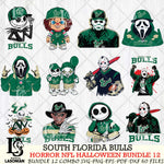 South Florida Bulls Halloween Bundle 12 SVG Svg Eps Dxf Png File, NCAA bundle svg, Digital Download, Instant Download